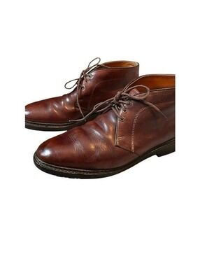 Allen Edmonds Kirkwood Leather Brown  Chukka Ankle Boots Men's 9.5 3 Eyelet USA
